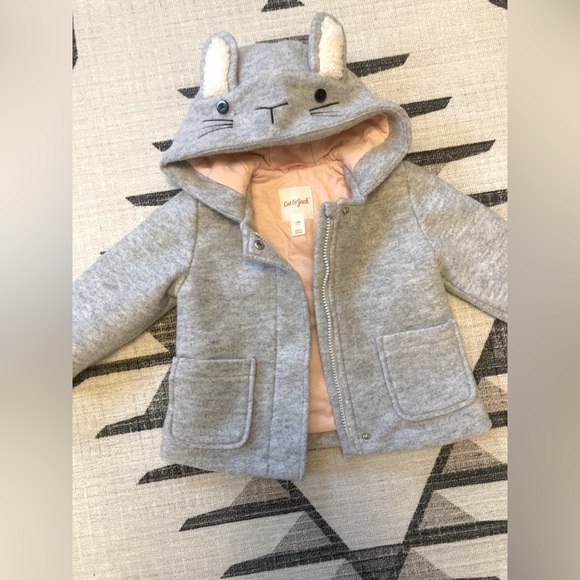 Cat & Jack Bunny Peacoat, 12m - Picture 12 of 12